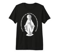 Médaille miraculeuse de Notre-Dame de Grâce, Marie, Catholique T-Shirt Haut de Gamme