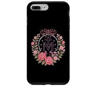 Médaille Miraculeuse Florale Dévotion Catholique Mariale Coque pour iPhone 7 Plus/8 Plus