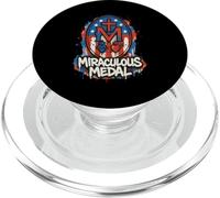Médaille Miraculeuse Marian Notre-Dame Catholique Américaine PopSockets PopGrip pour MagSafe