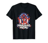 Médaille Miraculeuse Marian Notre-Dame Catholique Américaine T-Shirt