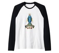 Médaille Miraculeuse Marian Notre-Dame Catholique Manche Raglan
