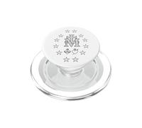 Médaille Miraculeuse Marie Catholique Sacré Coeur Cadeau G PopSockets PopGrip pour MagSafe
