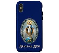 Médaille Miraculeuse Mère Marie Catholique Coque pour iPhone X/XS
