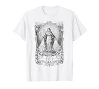 Médaille Miraculeuse Notre-Dame Marie Marian Art Catholique Vintage T-Shirt Graphique avec Valeur