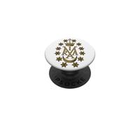 Médaille Miraculeuse Vierge Marie Maria Insignia Catholique PopSockets PopGrip Adhésif