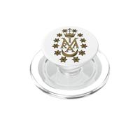Médaille Miraculeuse Vierge Marie Maria Insignia Catholique PopSockets PopGrip pour MagSafe