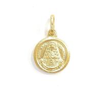 Médaille pendentif scapulaire vierge de rocio en argent sterling. Dimensions : 13 mm, Argent