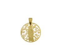 Médaille pendentif Vierge de Lourdes en argent sterling, Argent