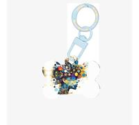Médaille pour chien en forme d'os avec intelligence artificielle - Motif double face - En forme d'os