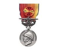 Médaille pour Services Exceptionnels des Sapeurs-Pompiers Argent | Décoration Honorifique | Distinction de Reconnaissance et de Dévouement - Sea