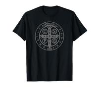 Médaille religieuse catholique de Saint Benoît | Chrétienne T-Shirt