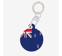 Médaille ronde drapeau de la Nouvelle-Zélande - Médaille personnalisée pour animaux de compagnie, matériau acrylique durable, idéal pour les chiens de petite et grande taille