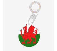 Médaille ronde drapeau du Pays de Galles - Médaille personnalisée pour animaux de compagnie, matériau acrylique durable, idéal pour les chiens de petite et grande taille