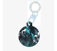 Médaille ronde pour chien abstraite, en acrylique, durable et élégante, parfaite pour les petits et grands animaux de compagnie