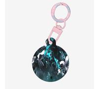 Médaille ronde pour chien abstraite, en acrylique, durable et élégante, parfaite pour les petits et grands animaux de compagnie