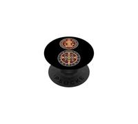 Médaille sacramentelle de Saint Benoît catholique PopSockets PopGrip Adhésif