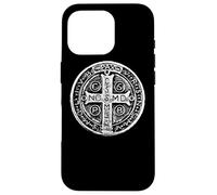 Médaille Saint Benoît Croix Saint Benoît Chrétien catholique Coque pour iPhone 16 Pro