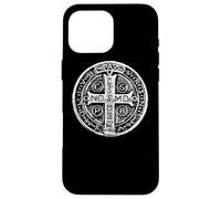 Médaille Saint Benoît Croix Saint Benoît Chrétien catholique Coque pour iPhone 16 Pro Max