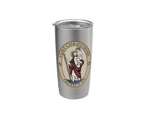Médaille Saint Christophe porteur du Christ Gobelet isotherme en acier inoxydable double paroi