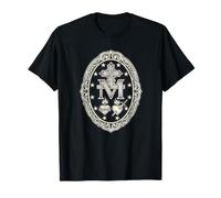 Médaille Sainte Mère Mariale Symbole Catholique T-Shirt