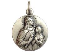 Médaille Sant'Anna en argent 925 - 925 Sterling Silver Saint Ann Medal