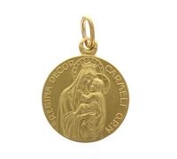 Médaille Scapulaire en laiton doré 18 mm