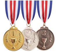 Médaille Sport - Lot de 3 - Alliage de Zinc - Or Argent Bronze - Compétition Jeu École - 5 7x5cm RATELIER