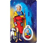 Médaille sur carte Saint-Roch