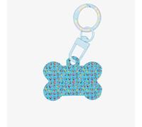 Médailles colorées en forme d'os avec empreintes de pattes de chien double face personnalisées pour chiens et chats