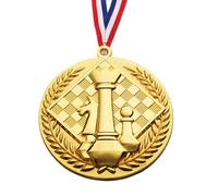 Médailles , médailles récompenses, médailles d'or léger pour lauréats du prix Médailles, Prix Trophée Présentez des médailles d'honneur avec des échecs Linyard