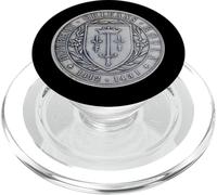 Médaillon avec blason familial de Sainte Jeanne d'Arc PopSockets PopGrip pour MagSafe