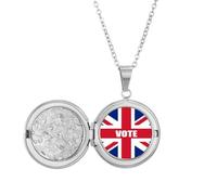 Médaillon avec motif drapeau britannique pour les élections générales, cadeau d'anniversaire