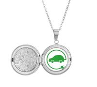 Médaillon circulaire pour protéger l'environnement avec prise électrique - Cadeau d'anniversaire