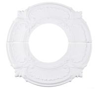 Médaillon de plafond en polyuréthane pour luminaires et ventilateurs de plafond pour renforcer la hiérarchie visuelle au niveau du plafond