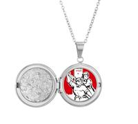 Médaillon patriotisme rouge en papier communiste tenant une photo, bijoux, cadeau d'anniversaire
