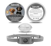 Médaillon Qilova - Protection Naturelle 12 Mois pour Chiens(Grigio)