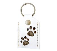 Médaillon Souvenir de Poils d'Animal - Pendentif Cendres d'Animal, Pendentif Mémoire, Médaillon Porte-Clés | Support Photo Carré pour Poils de Chiot, Poils de Chaton, Charme de Sac à Dos, Mémorial