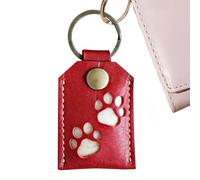 Médaillon souvenir en poils d'animaux de compagnie - Pendentif commémoratif pour chien et chat, porte-clés carré pour photo, ornement créatif pour sac à dos, charme de rangement sentimental | Bijoux u