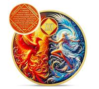 Médaillons Phoenix Fairy Na de 22 ans - Pièce de sobriété Soleil et Lune - Jeton de dépendance de 22 ans - Célébrez la puce propre et sobre - Cadeaux anonymes de 0 à 20 Prime Narcotiques pour homme et