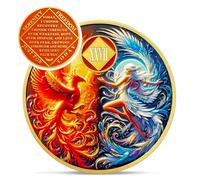 Médaillons Phoenix Fairy Na de 27 ans - Pièce de sobriété Soleil et Lune - Jeton de dépendance de 27 ans - Célébrez la puce propre et sobre - 0-20 Prime Narcotiques Anonymes Cadeaux pour homme et
