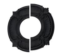Médaillons pour plafond Couvercle de lampe Noir | Panneaux de plafond partis pour éclairage intérieur chambre salon cuisine couloir maison appartement