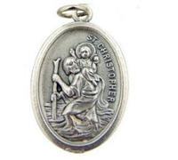Medal Saint Christophe Saint Christophe - Breloque voyageurs - Cadeau catholique de St Joseph sur Amazon - Saint patron des voyageurs.