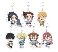 Medalists Porte-clés Pendentif Chaîne en Acrylique Figurine Mignonnes Bijoux - Multicolore, 7 Pièces