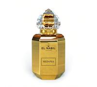 Medania 60ML Eau de Parfum Mixte Parfum el Nabil "Medania" 65MLParfum mixteNotes de tête : noix de coco, poire, fruits rougeNotes de coeur : rose, fleur d'oranger, irisNotes de fond : caramel, ambre,