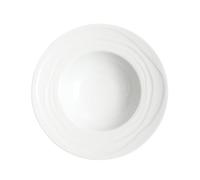 Médard de Noblat - Assiette creuse - D22.2 cm - Onde - Porcelaine - Lot de 6 - Blanc