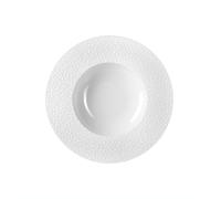 Médard de Noblat - Assiette creuse - D23 cm - Baghera - Porcelaine - Lot de 6 - Blanc