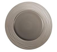 Médard de Noblat - Assiette de présentation - D31.5 cm - Escale Nature - Grès - Lot de 3 - Terre