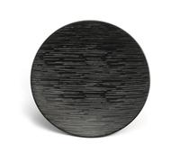 Médard de Noblat - Assiette dessert - D20 cm - Magma - Grès - Lot de 6 - Noir