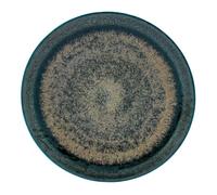 Médard de Noblat - Assiette plate - D27 cm - Palazzo - Porcelaine - Lot de 6 - Vert et Bronze