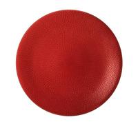 Médard de Noblat - Assiette plate - D27 cm - Stone - Grès - Lot de 6 - Rouge
